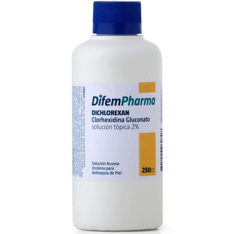 Solución Tópica Dichlorexan Clorhexidina 2% Difem Pharma