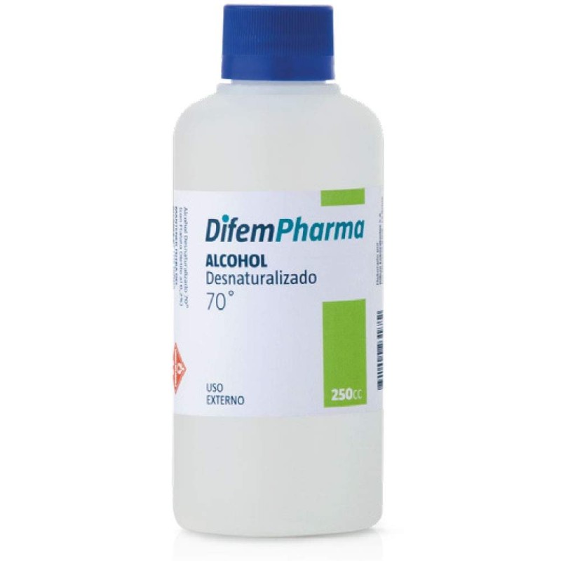 Alcohol desnaturalizado 70° Difem Pharma