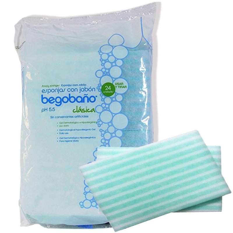 Esponja jabonosa desechable Begobaño