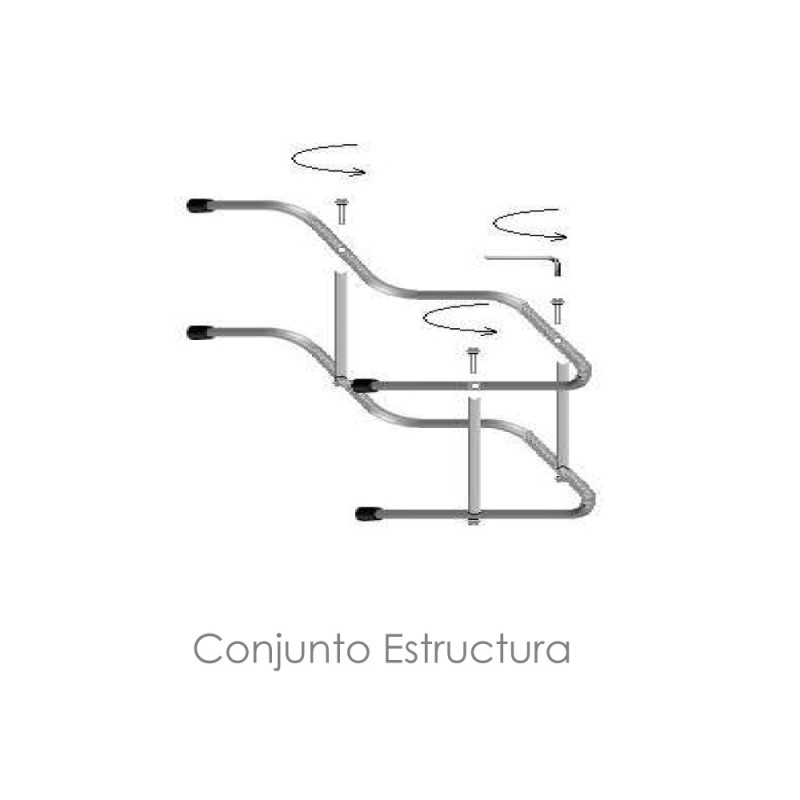 Escabel 2 peldaños desarmable Cabot