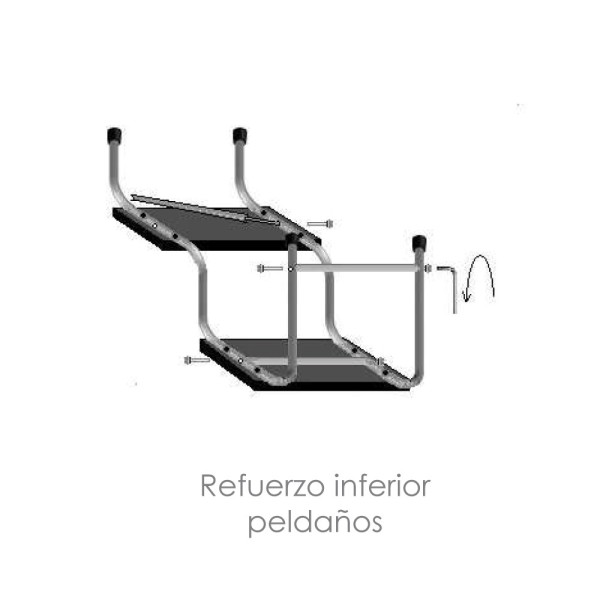 Escabel 2 peldaños desarmable Cabot