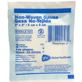 Gasa estéril curación 5 x 5 cm Global Healthcare