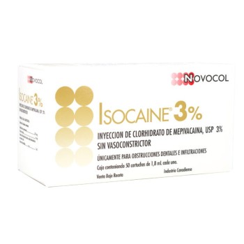Anestesia Isocaine al 3% Novocol
