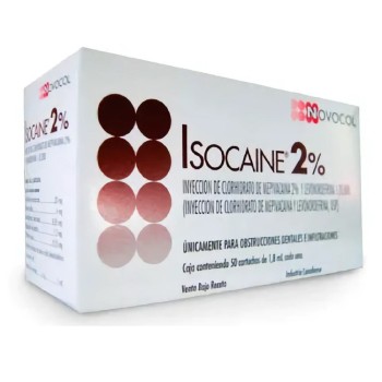 Anestesia Isocaine al 2% Novocol