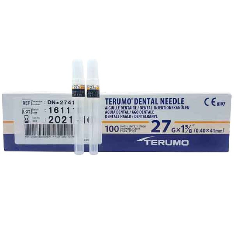 Aguja dental Larga 27G Terumo