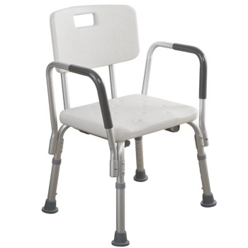 Silla para Ducha con Apoya Brazos y Respaldo