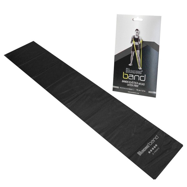 Banda elástica Negra x 1,5mt Blunding