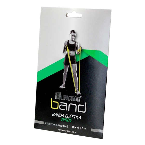 Banda elástica Verde x 1,5mt Blunding