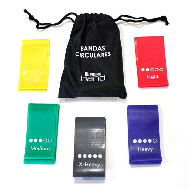 Bandas Elásticas Circular 5 colores Blunding