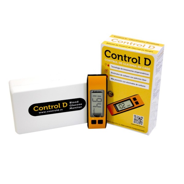 Glucómetro 10 tiras + 10 Lancetas + Lancetario Control D