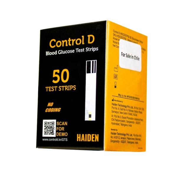 Tiras reactivas para Glucometro Control D
