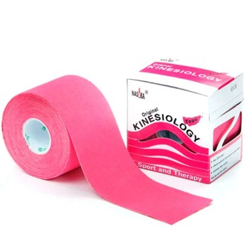 Tape Kinesiologico K Tape 5 cm x 5 mt Fucsia NTP644 Nasara