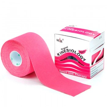 Tape Kinesiologico K Tape 5 cm x 5 mt Fucsia NTP644 Nasara