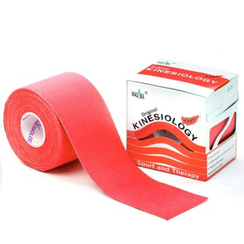 Tape Kinesiologico K Tape 5 cm x 5 mt Rojo NTP774 Nasara