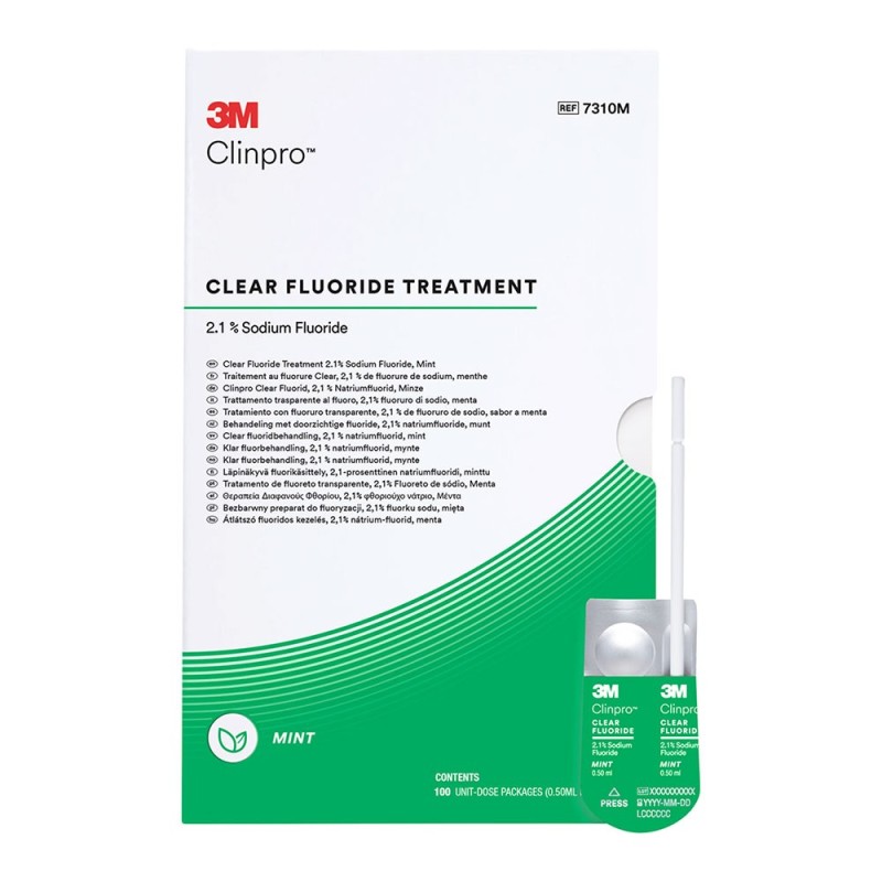 Clinpro Clear 3M Tratamiento con Fluoruro Transparente 100 un