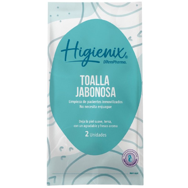 Paño Jabonoso para Aseo Higienix Difem Pharma