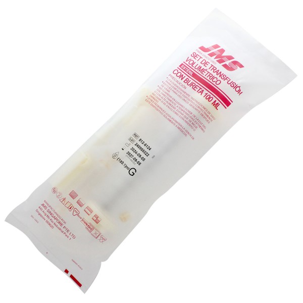 Equipo de transfusión sanguínea con Cámara 15 Gotas/ml JMS