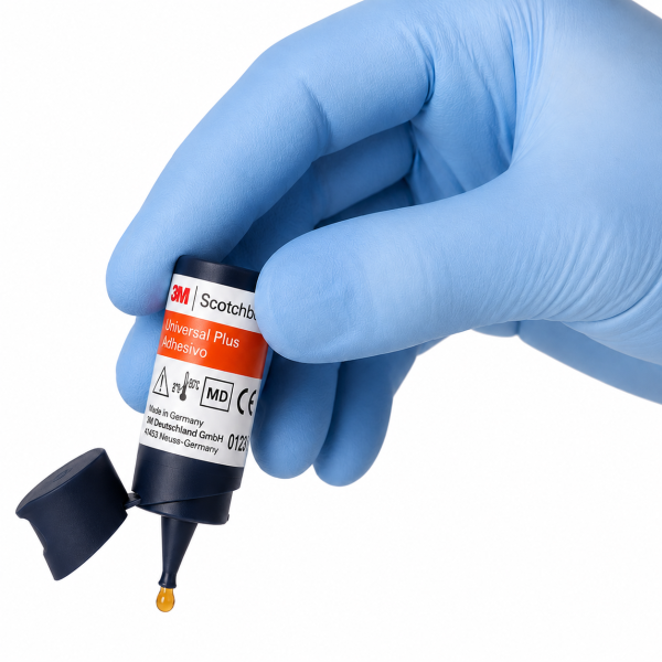 Adhesivo Universal 3M Scotchbond Universal Plus 3 ml en aplicación clínica