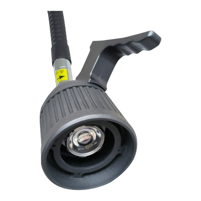 Lámpara de examen LED Touch Minston KS-Q3D negra: detalle del cabezal LED y brazo flexible.
