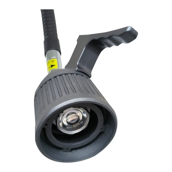 Lámpara de examen LED Touch Minston KS-Q3D negra: detalle del cabezal LED y brazo flexible.
