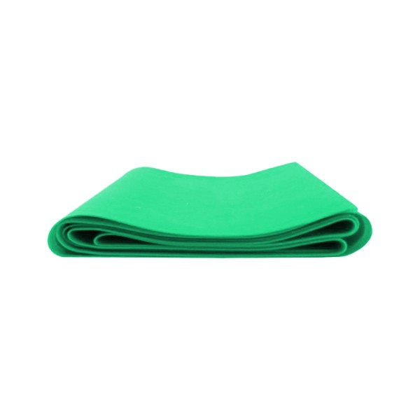 Banda elástica Spin Medical 1,5 m color verde, resistencia fuerte para rehabilitación y ejercicio terapéutico.