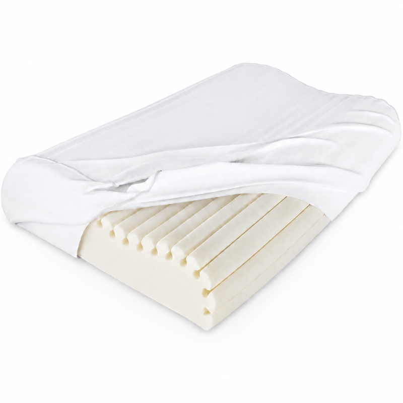 Núcleo de espuma viscoelástica de almohada Theracurve TheraMart TM210 con textura de plegado especial