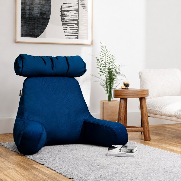 Cojín de suelo  XL TheraLiving Royal TM414 en ambiente de living, ideal para crear un espacio cómodo de lectura y descanso.