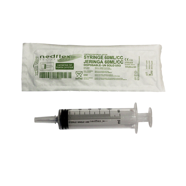 Jeringa 60cc Punta Catéter Nedflex