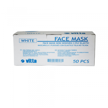 Mascarilla 3 pliegues con elástico Vitta