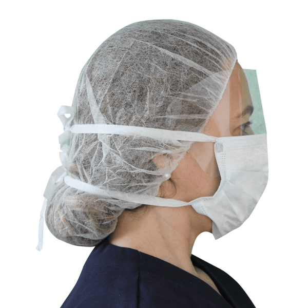 Mascarilla visor 3 pliegues con amarras Vitta